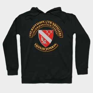 1st Battalion, 7th Artillery (105mm Howitzer, Towed) without SVC Ribbon Hoodie